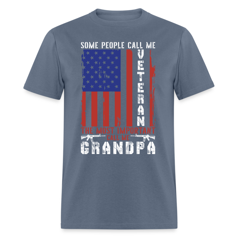 Grandpa Veteran T-Shirt Color: denim