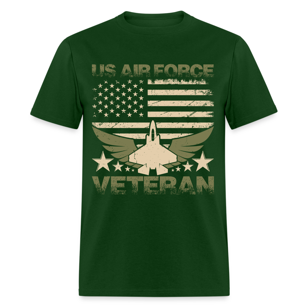US Air Force Veteran T-Shirt Color: forest green