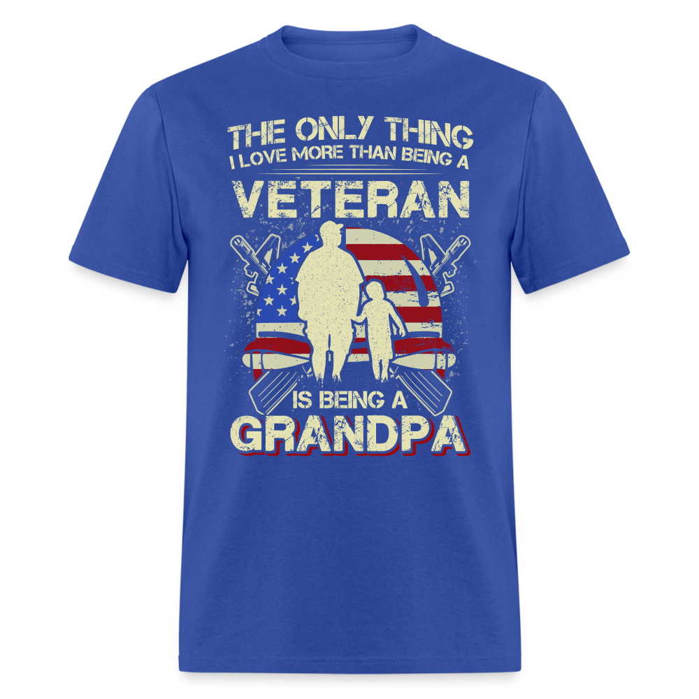 Veteran Grandpa T-Shirt Color: royal blue