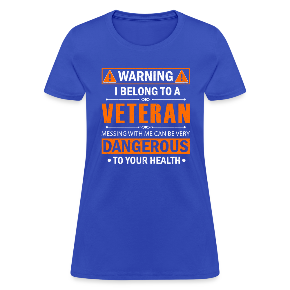 I Belong to a Veteran T-Shirt Color: royal blue