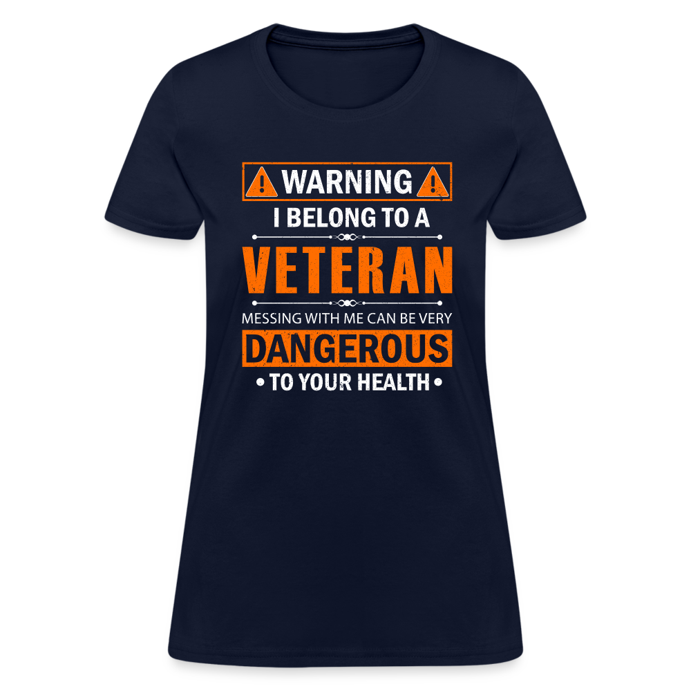 I Belong to a Veteran T-Shirt - navy