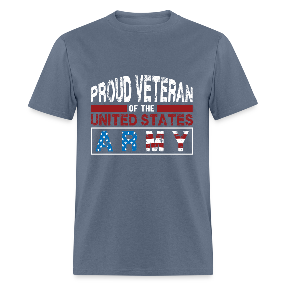 Proud Veteran of the United States Army T-Shirt Color: denim