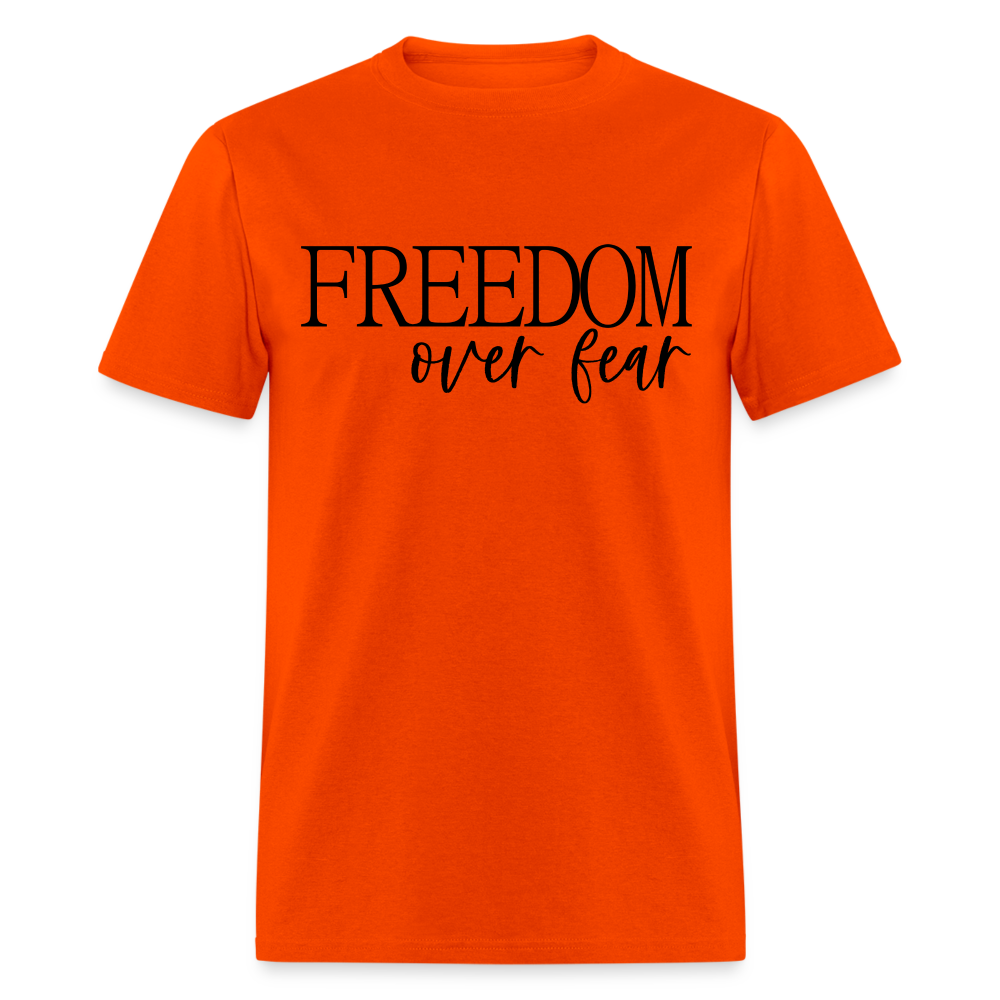 Freedom Over Fear T-Shirt Color: orange