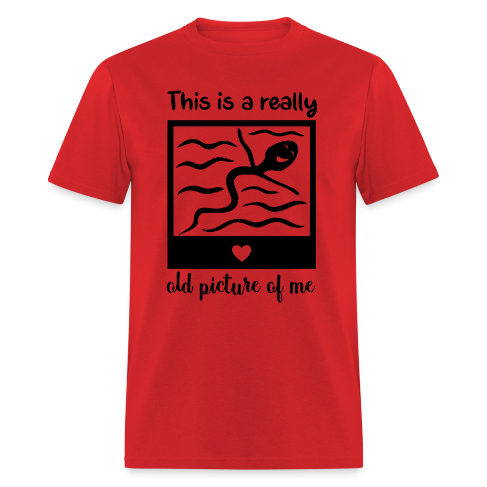 This Is A Really Old Picture Of Me T-Shirt Color: red