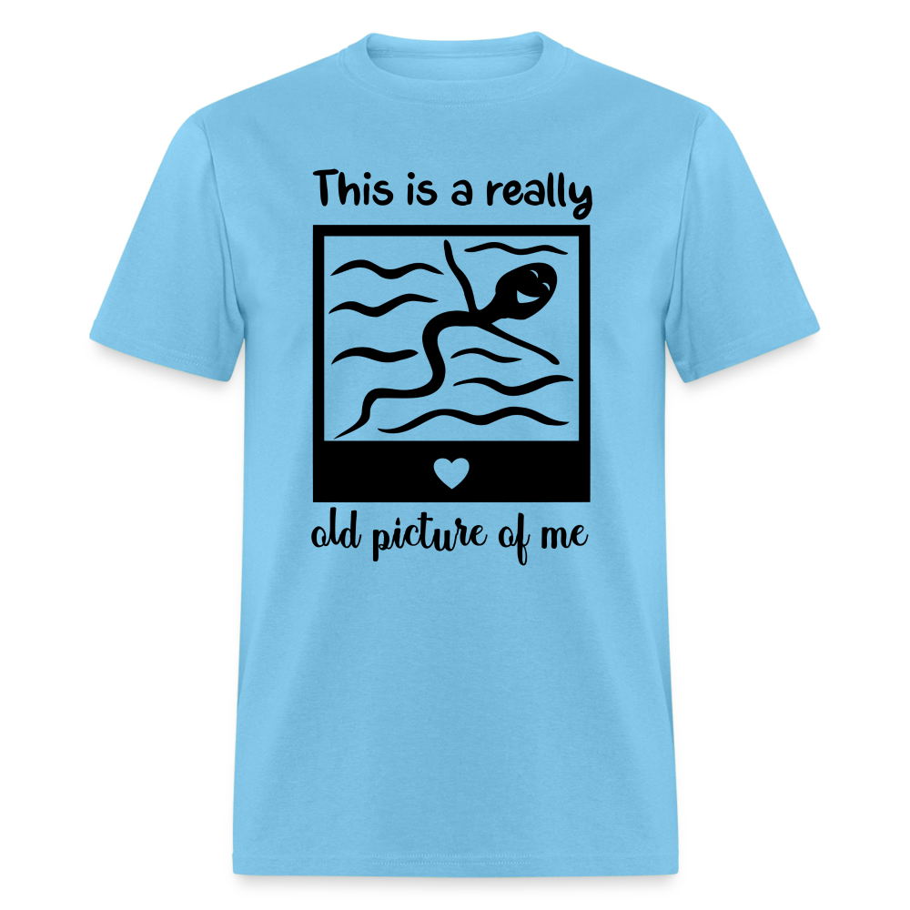This Is A Really Old Picture Of Me T-Shirt Color: aquatic blue