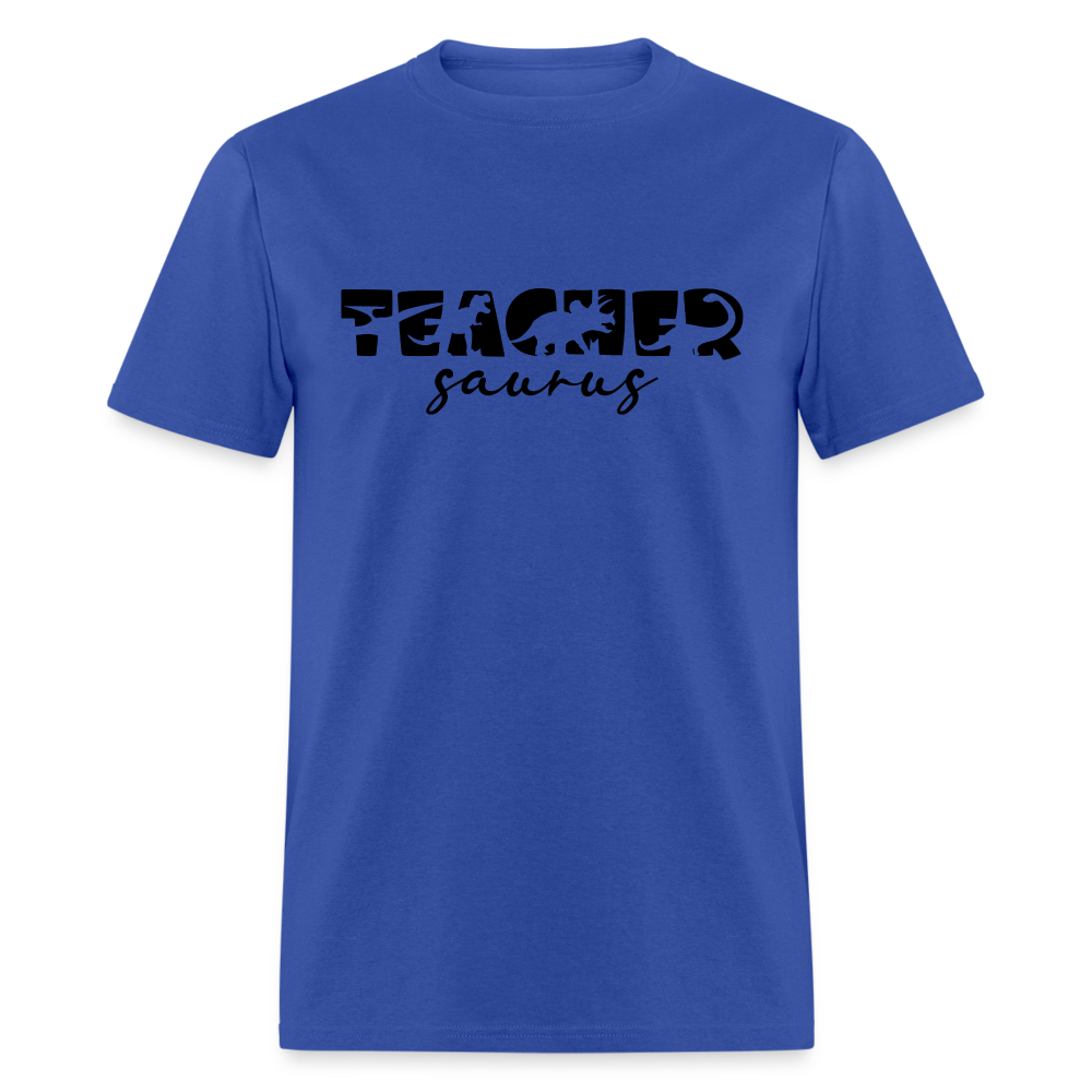 TeacherSaurus T-Shirt Color: royal blue