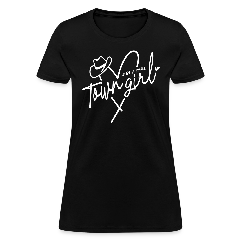 Just A Small Town Girl T-Shirt Color: black