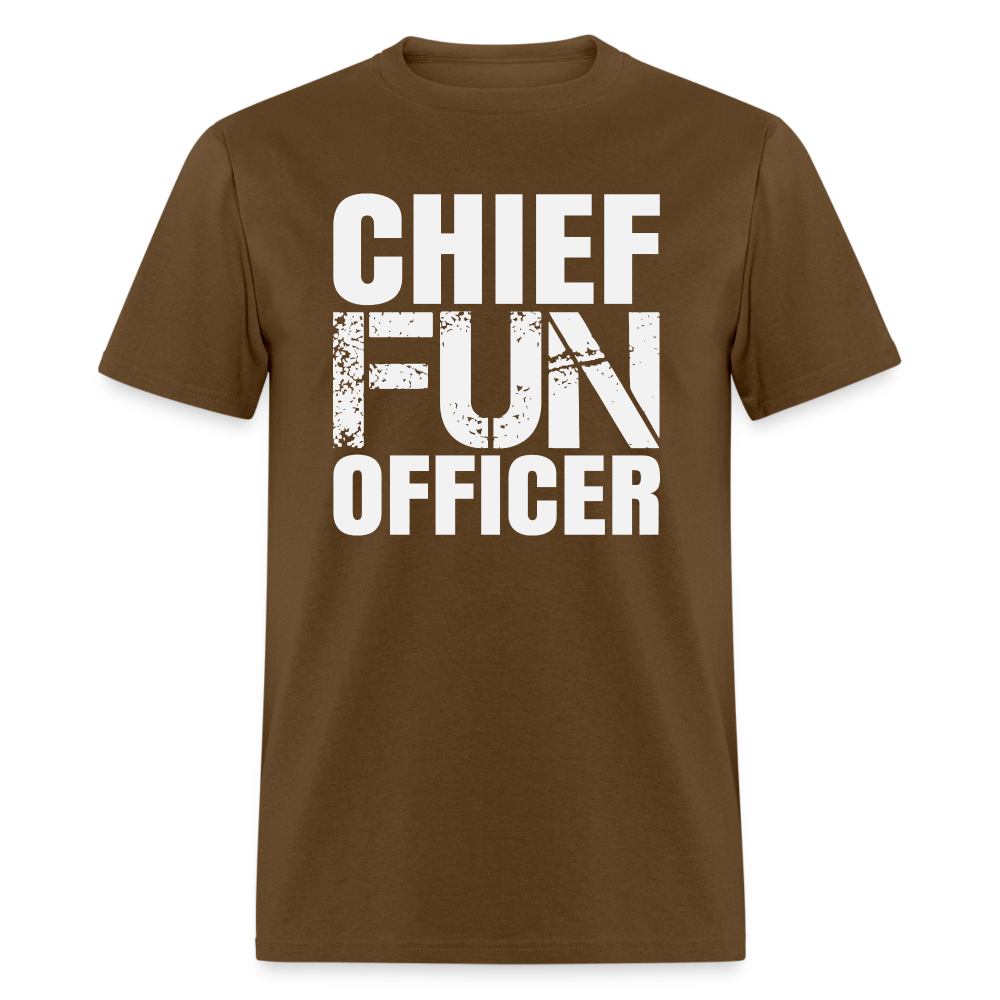 Chief Fun Officer T-Shirt Color: brown