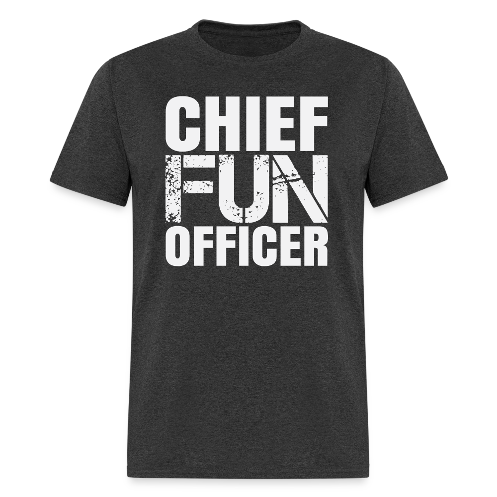 Chief Fun Officer T-Shirt Color: heather black