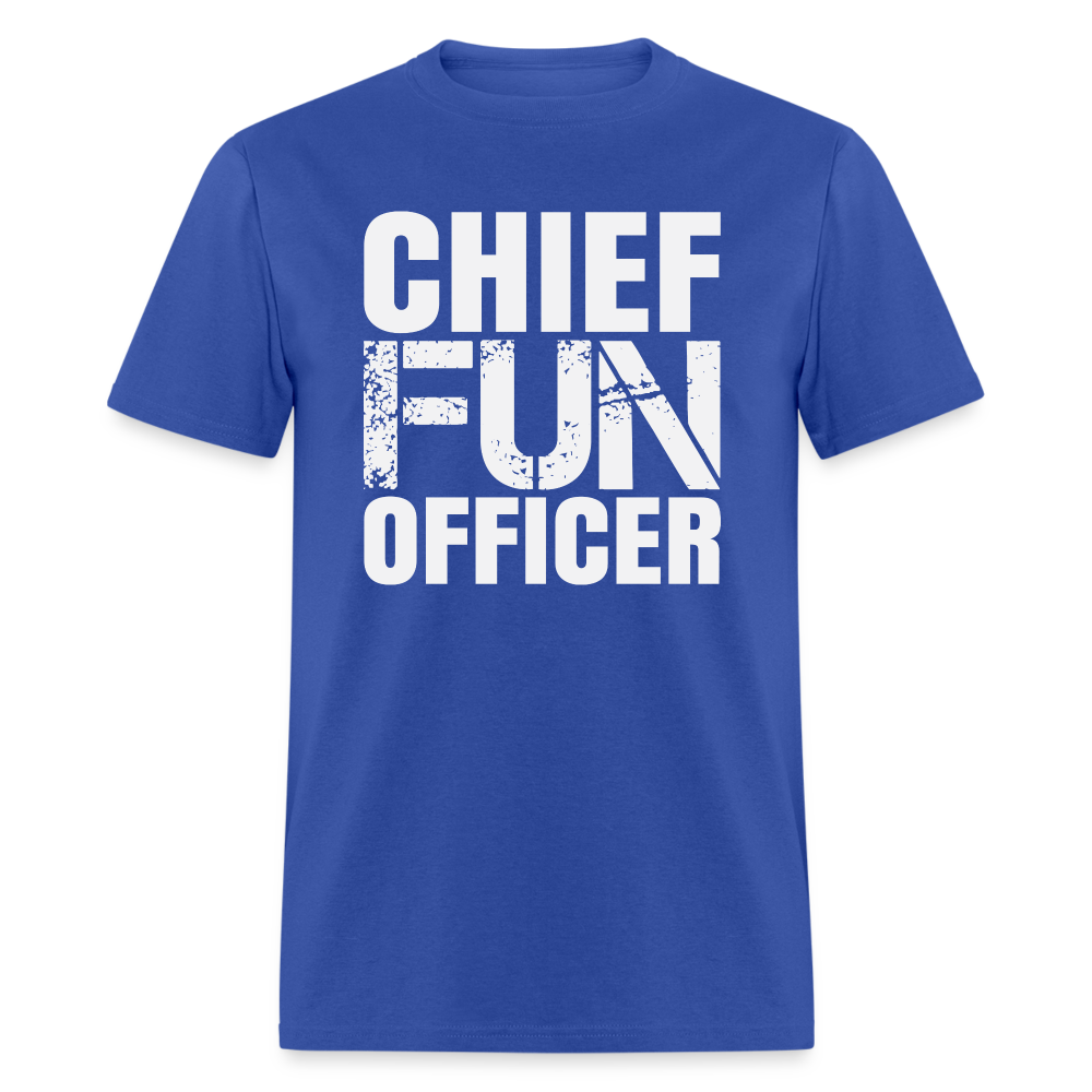Chief Fun Officer T-Shirt Color: royal blue