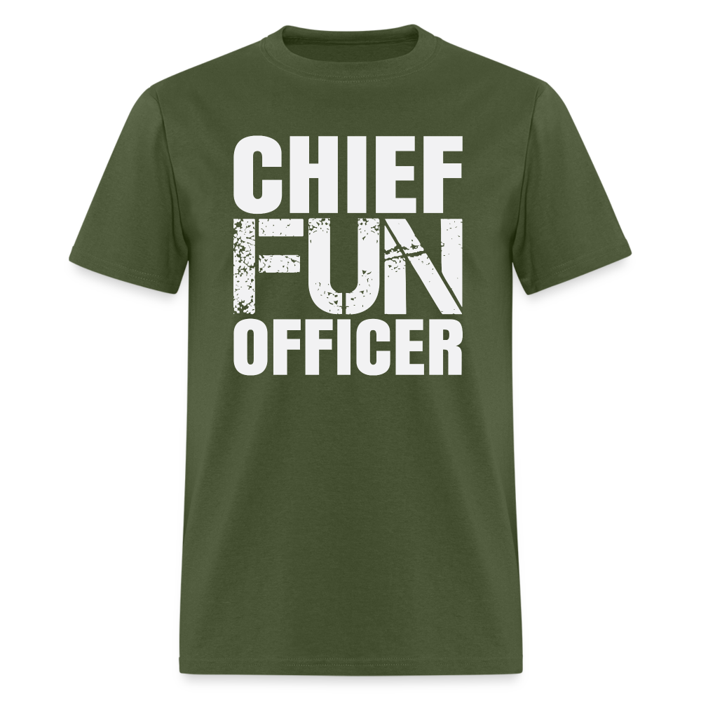 Chief Fun Officer T-Shirt Color: military green