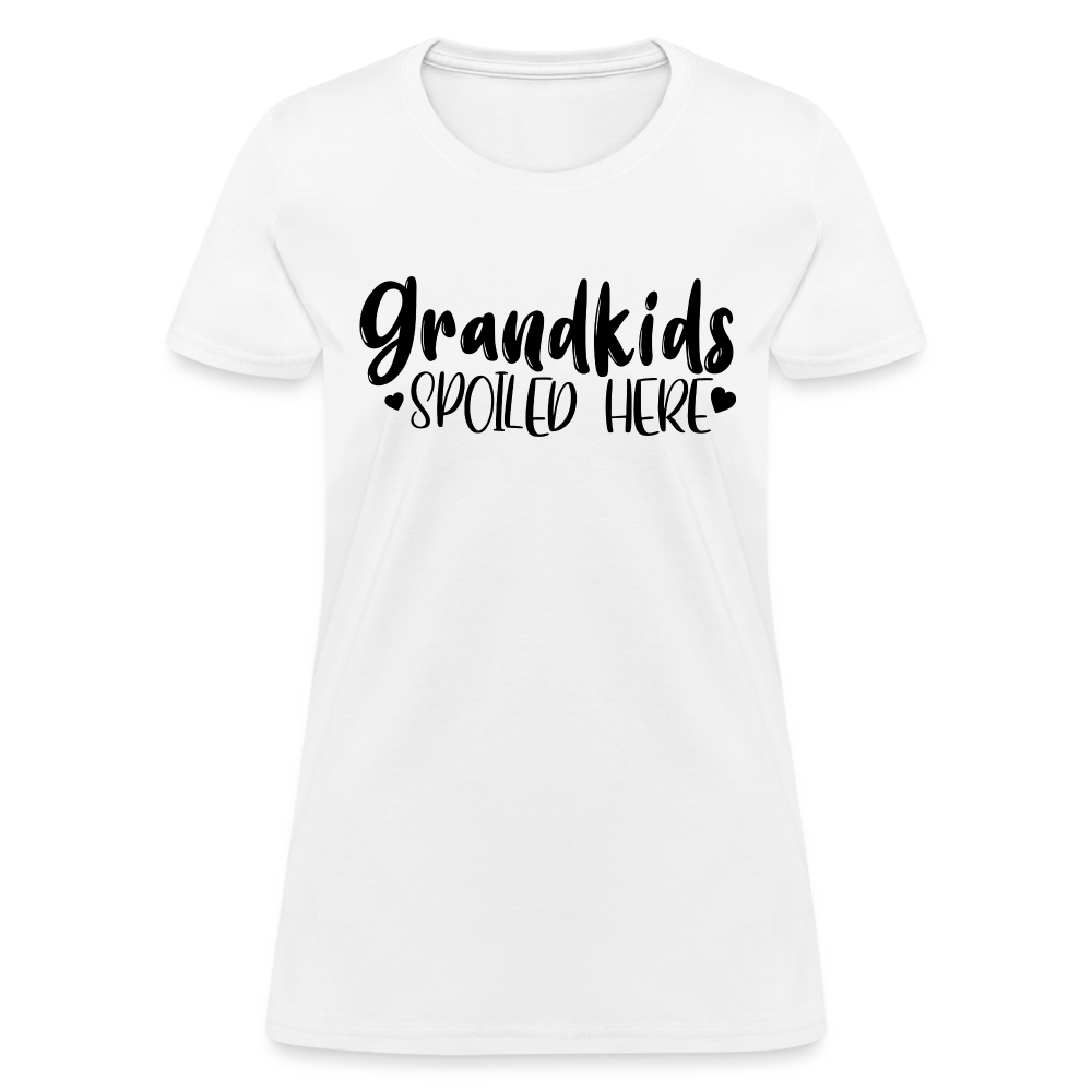 Grandkids Spoiled Here T-Shirt - white