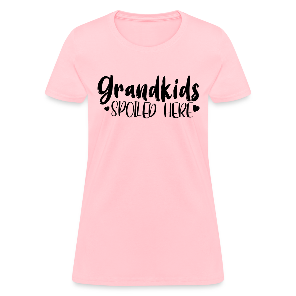 Grandkids Spoiled Here T-Shirt - pink