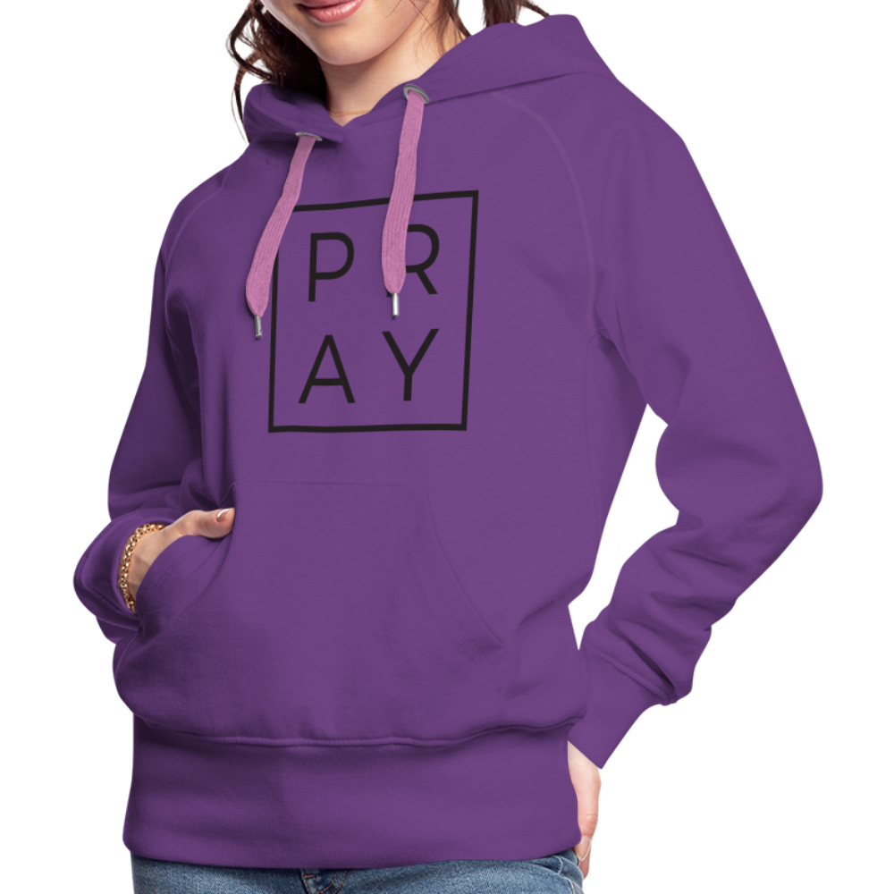 Women’s Premium Pray Hoodie - purple
