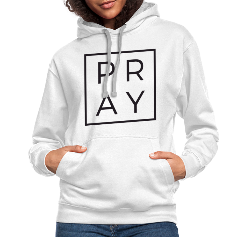 Premium Pray Hoodie – Bold Faith & Comfort Color: white/gray