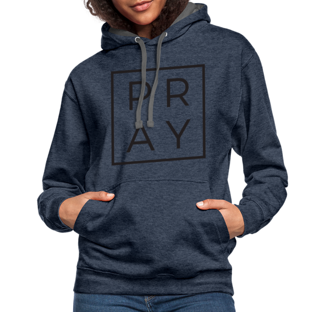 Premium Pray Hoodie – Bold Faith & Comfort Color: white/gray