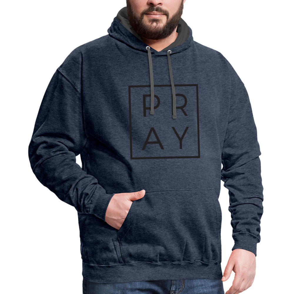Premium Pray Hoodie – Bold Faith & Comfort Color: white/gray