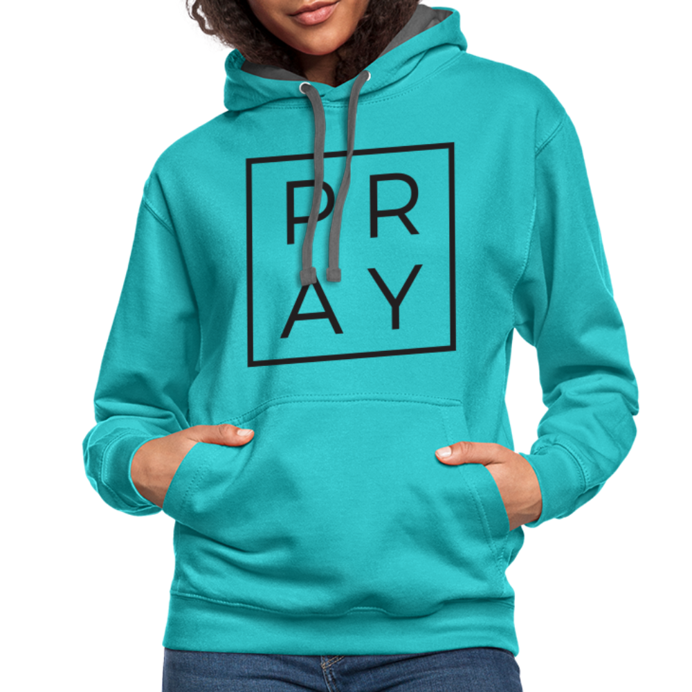 Premium Pray Hoodie – Bold Faith & Comfort Color: white/gray