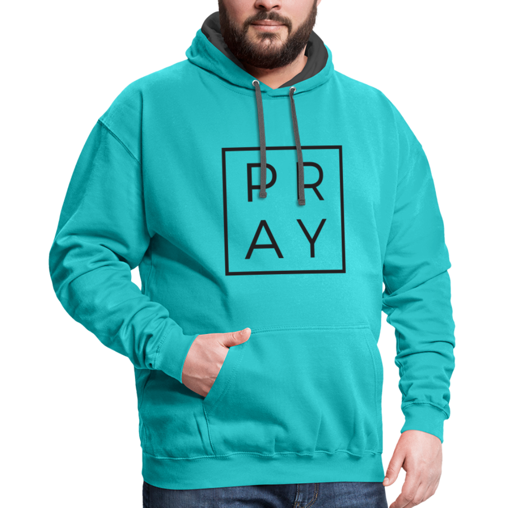 Premium Pray Hoodie – Bold Faith & Comfort Color: white/gray