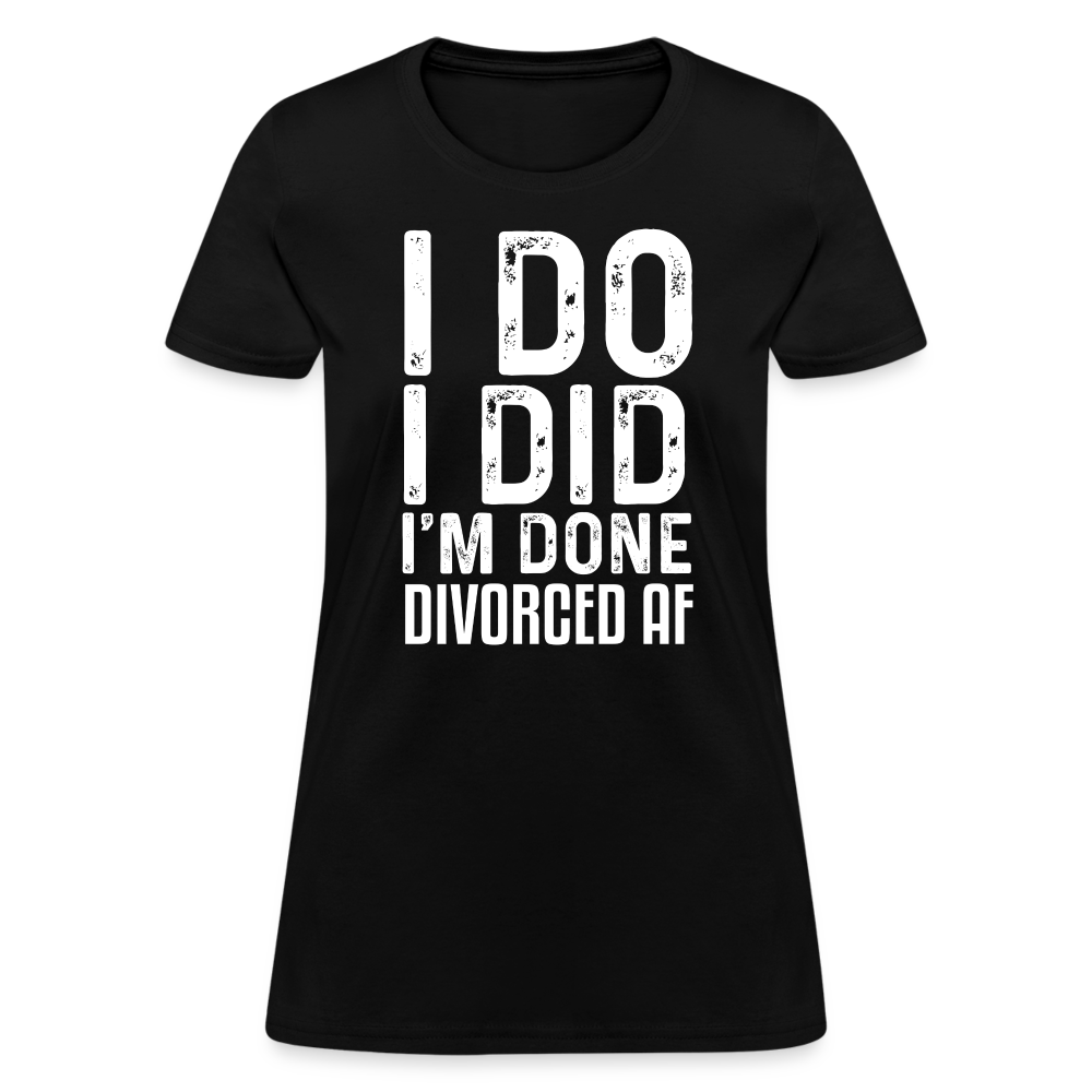Divorced AF Women's T-Shirt - black