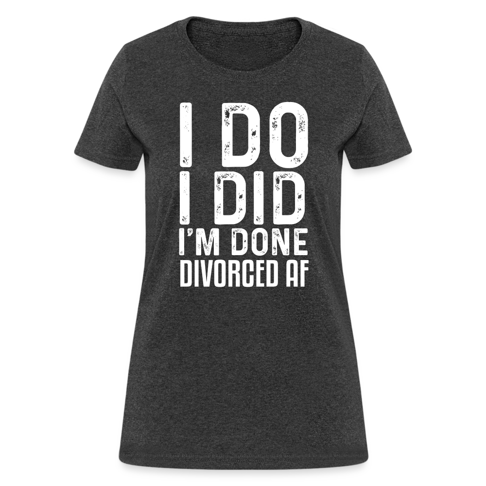 Divorced AF Women's T-Shirt - heather black