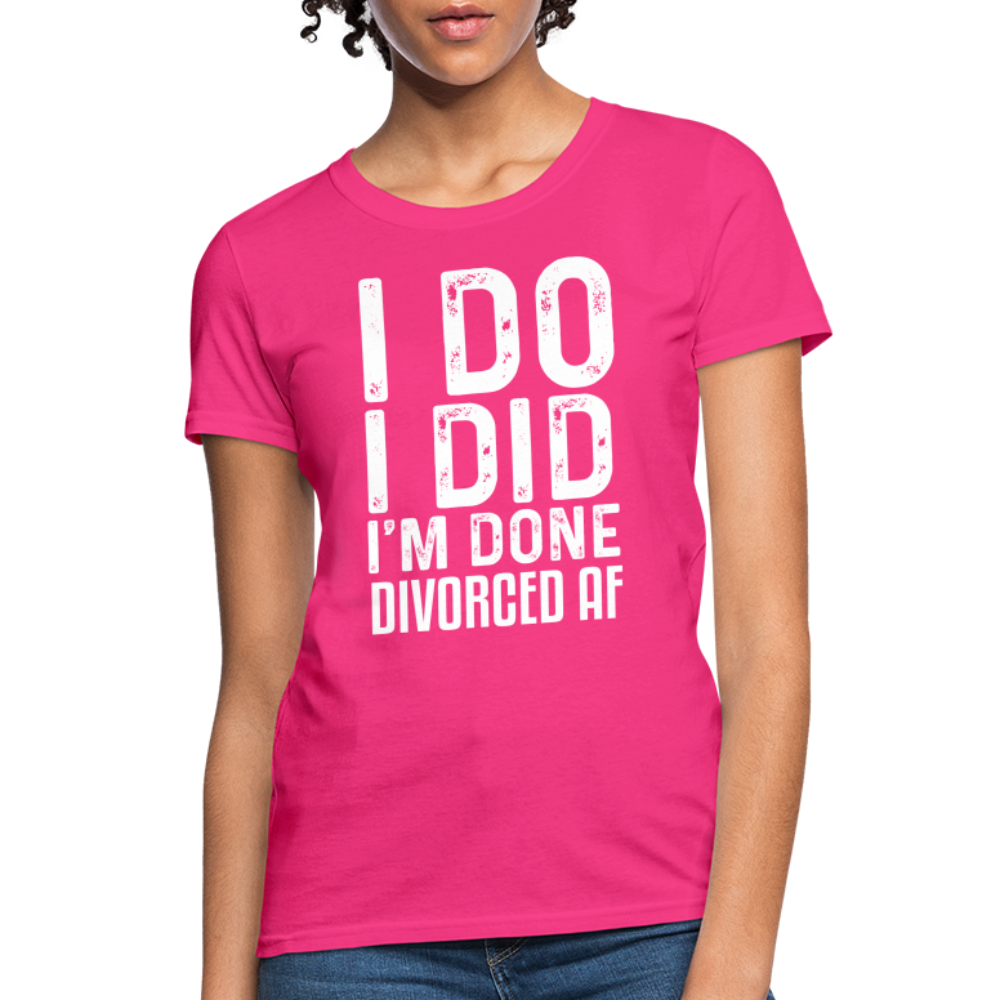 Divorced AF Women's T-Shirt - fuchsia