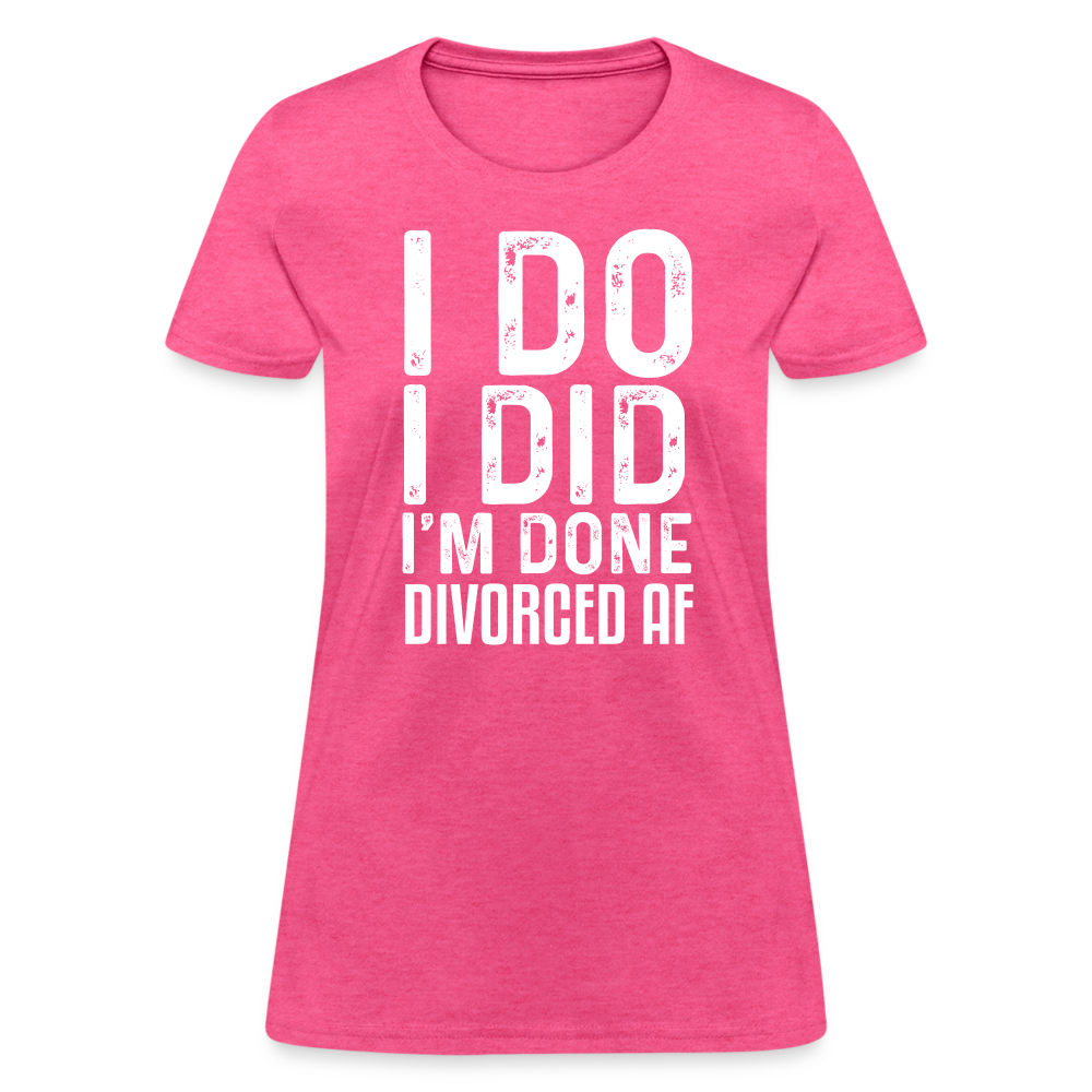 Divorced AF Women's T-Shirt - heather pink