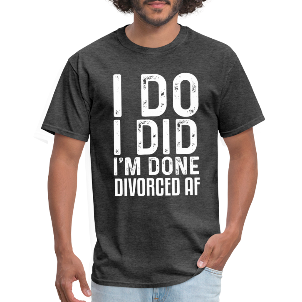 Divorced AF T-Shirt - heather black