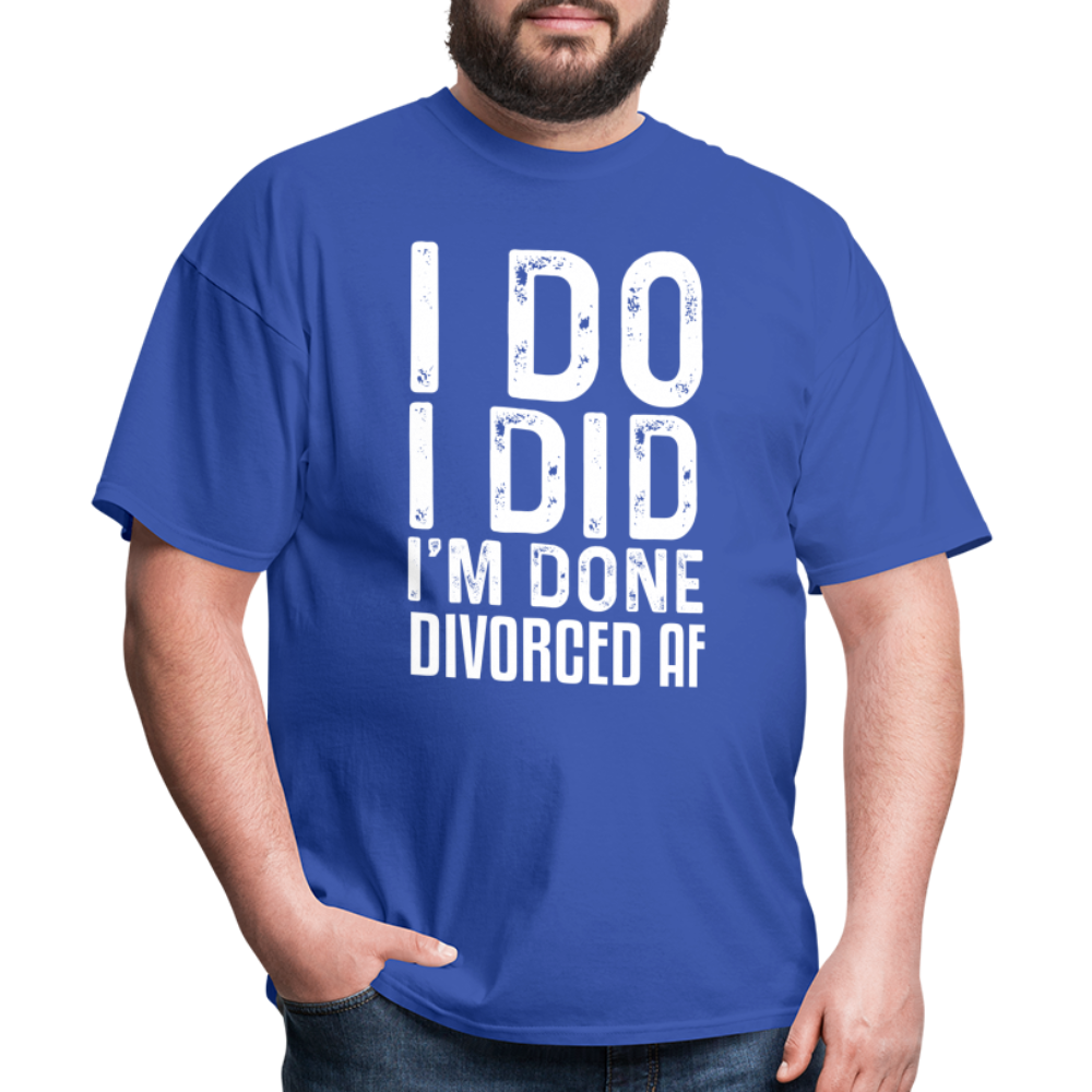 Divorced AF T-Shirt - royal blue