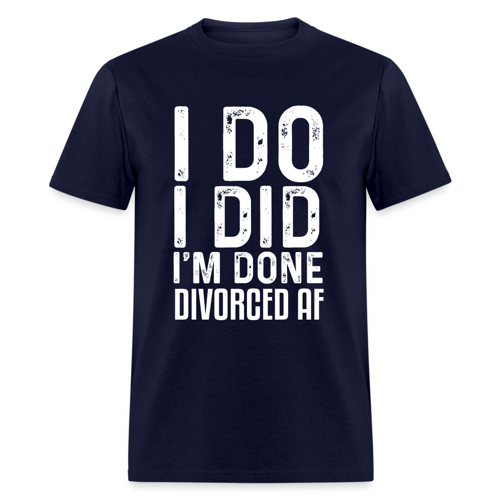 Divorced AF T-Shirt - navy
