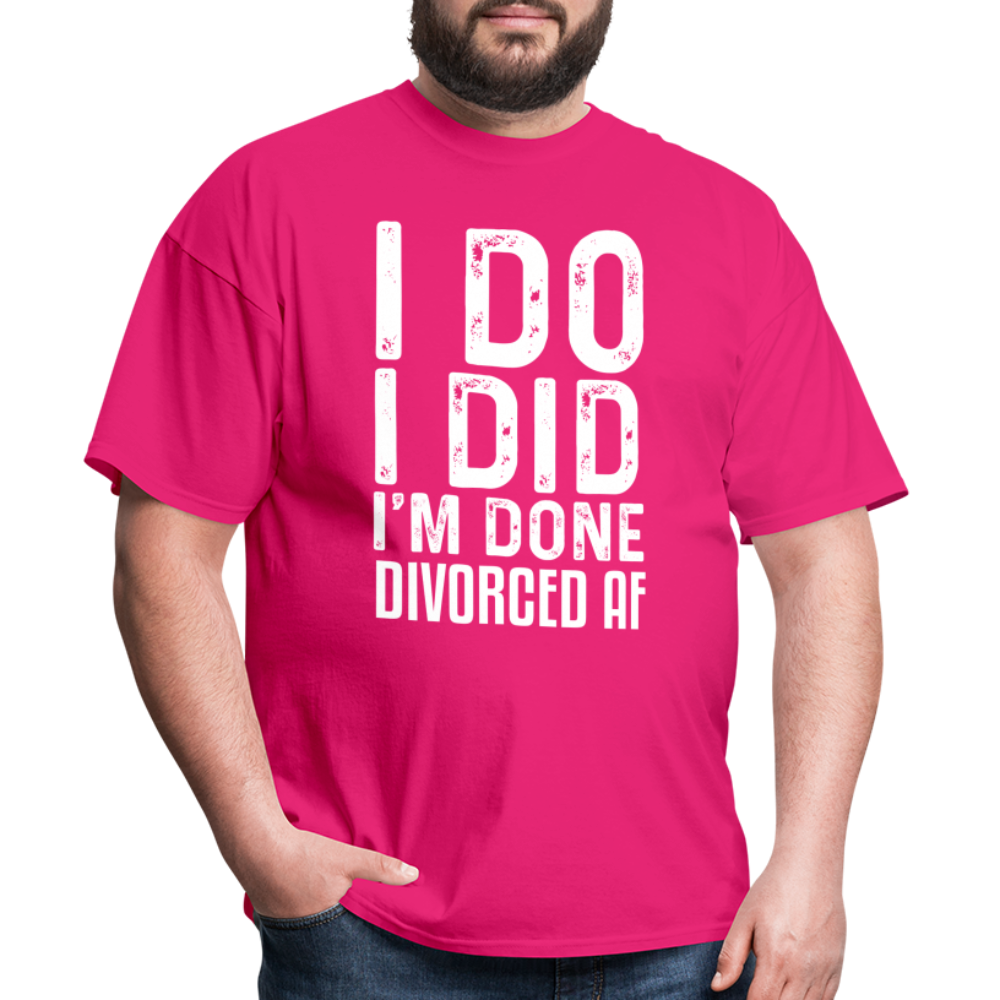 Divorced AF T-Shirt - fuchsia