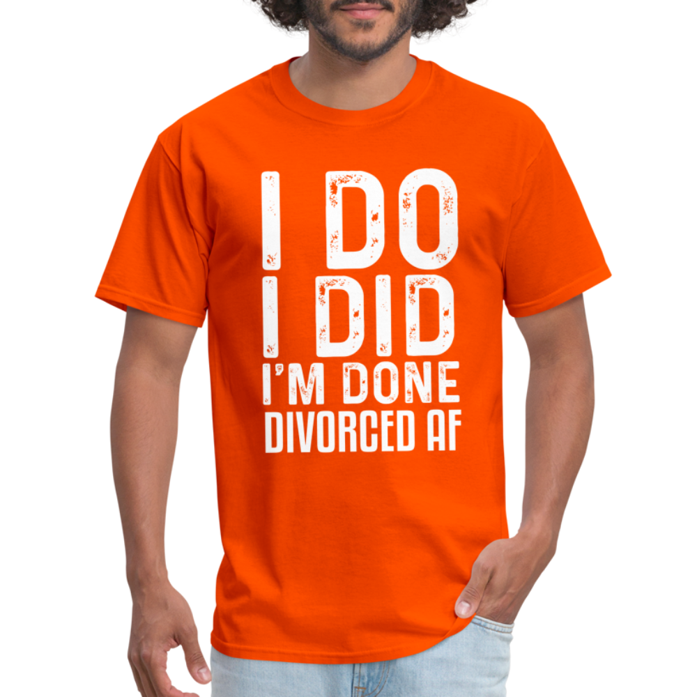 Divorced AF T-Shirt - orange