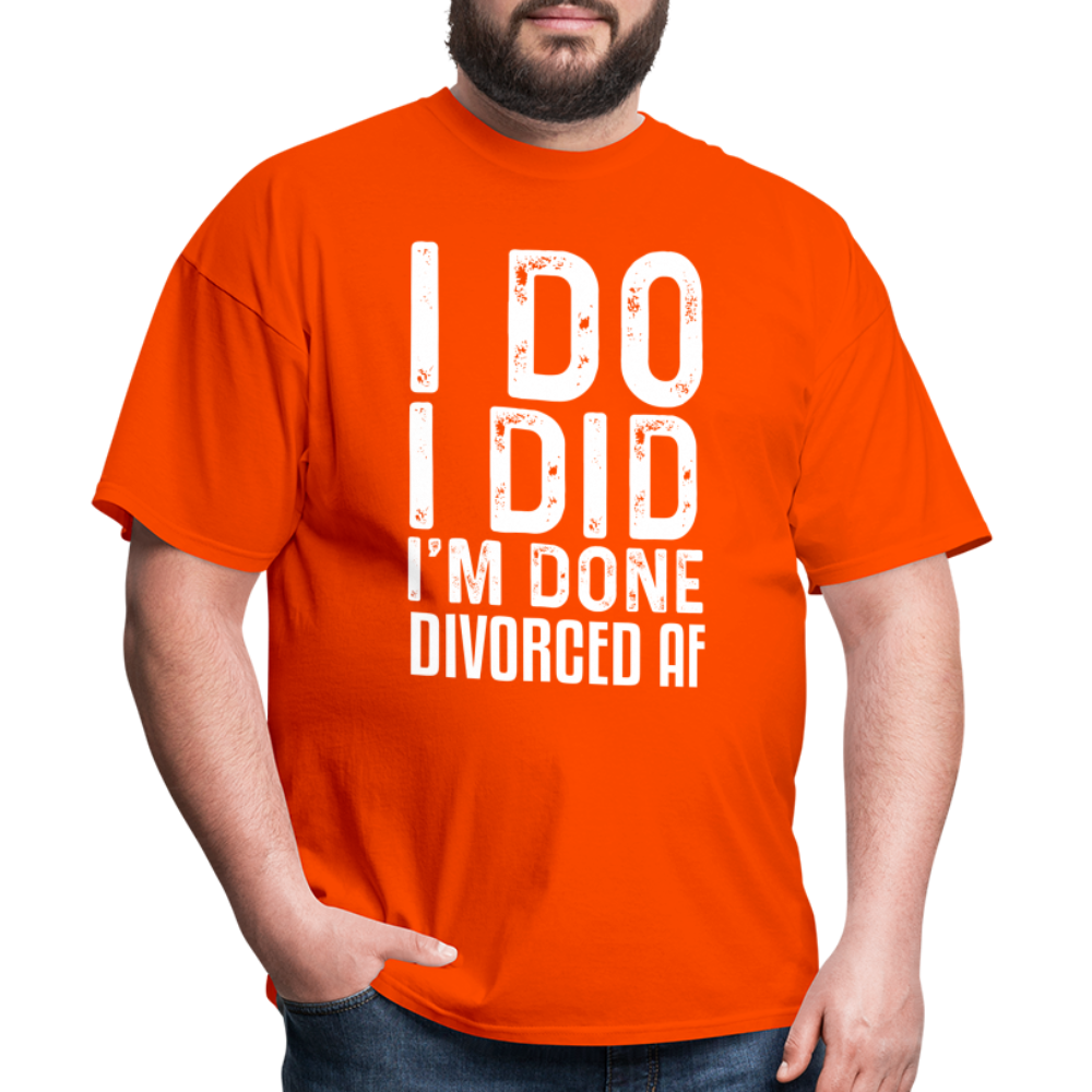 Divorced AF T-Shirt - orange