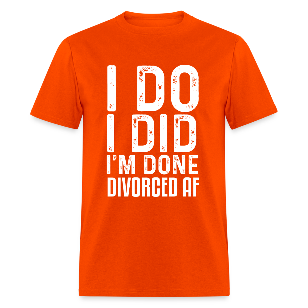 Divorced AF T-Shirt - orange