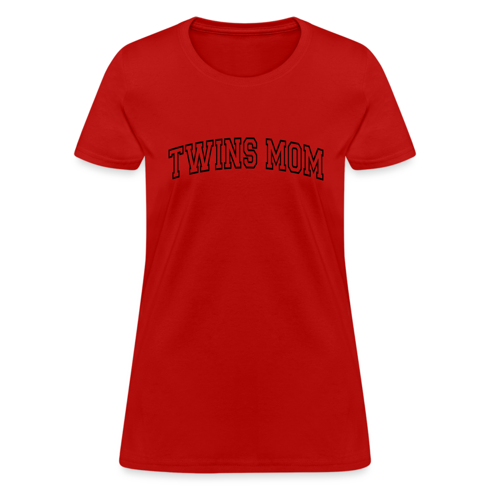 Twins Mom Women's T-Shirt - red