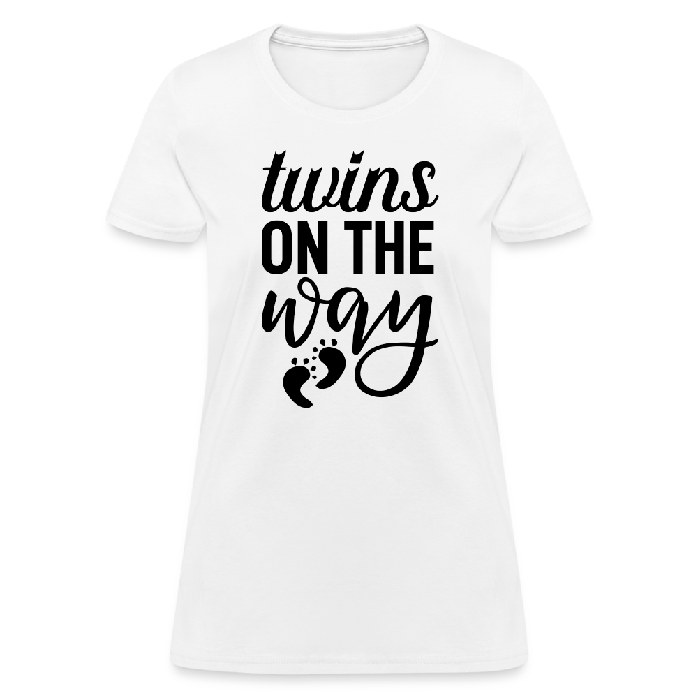 Twins on the Way Women's T-Shirt - white