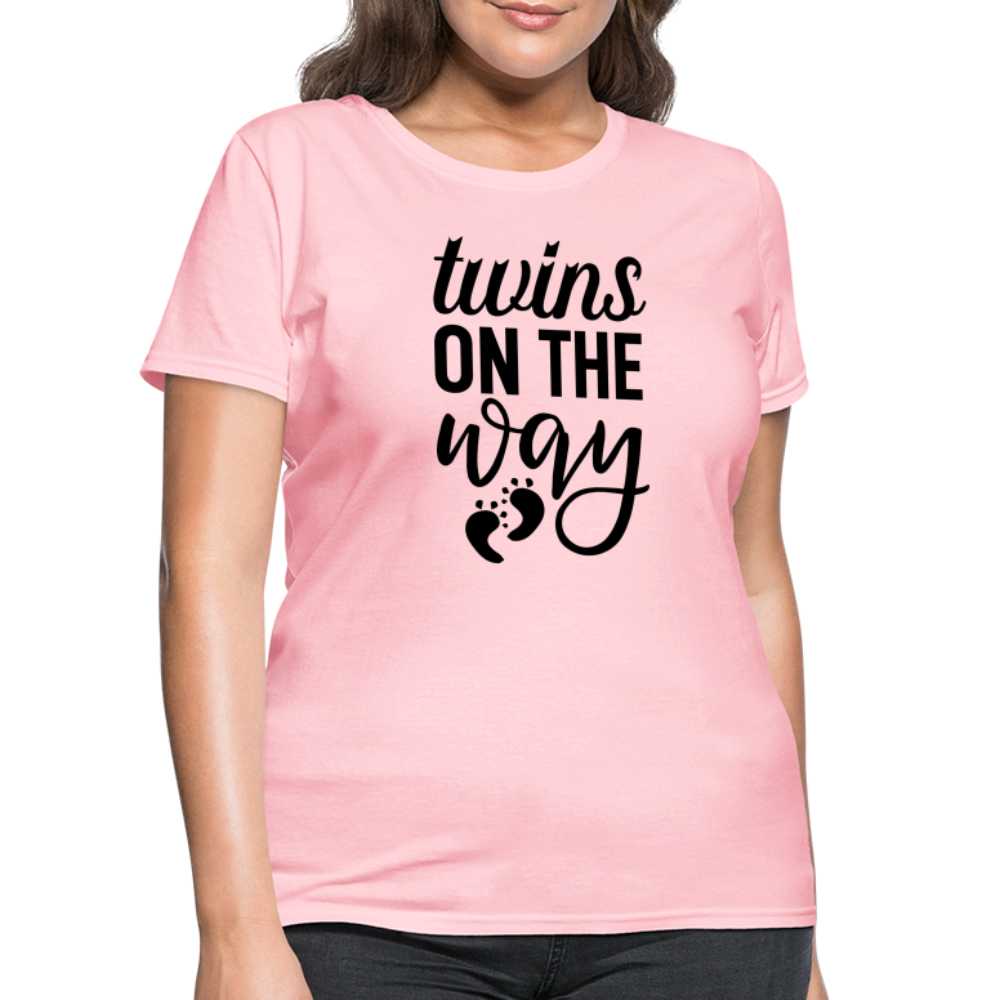 Twins on the Way Women's T-Shirt - pink