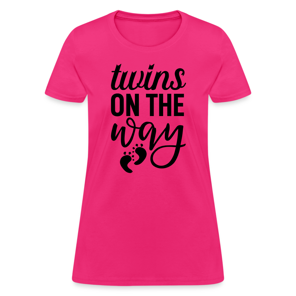 Twins on the Way Women's T-Shirt - fuchsia