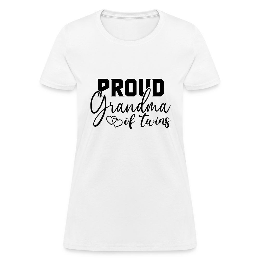 Proud Grandma of Twins T-Shirt - white