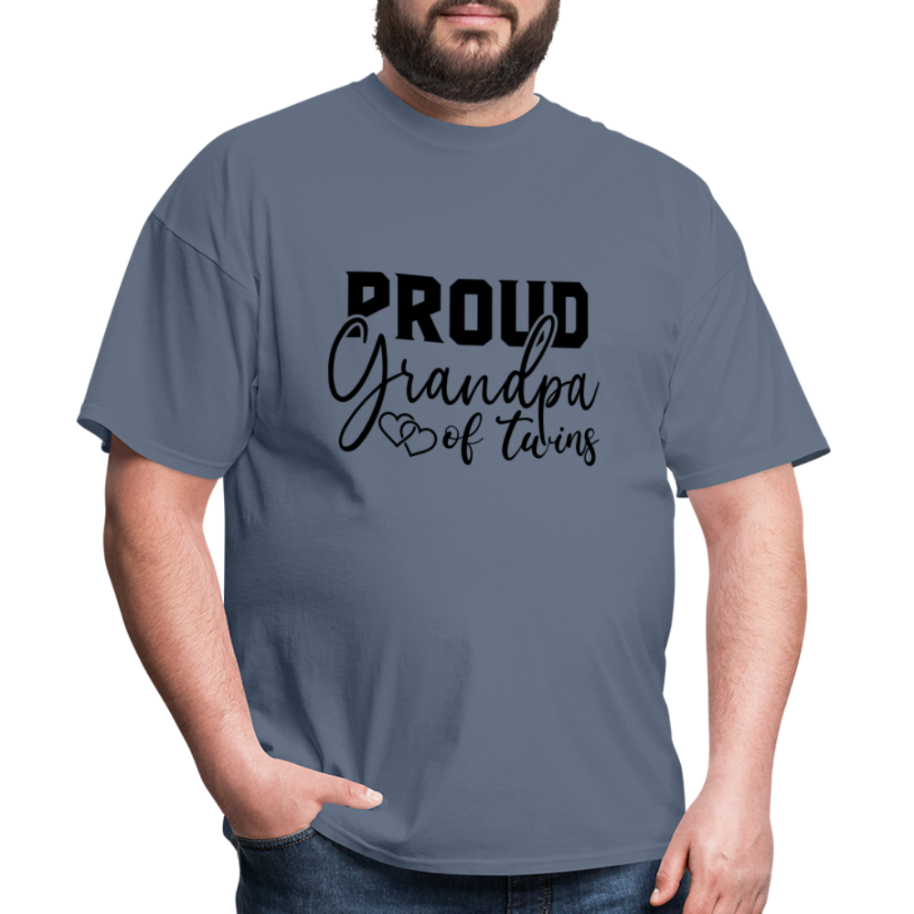 Proud Grandpa of Twins T-Shirt - denim