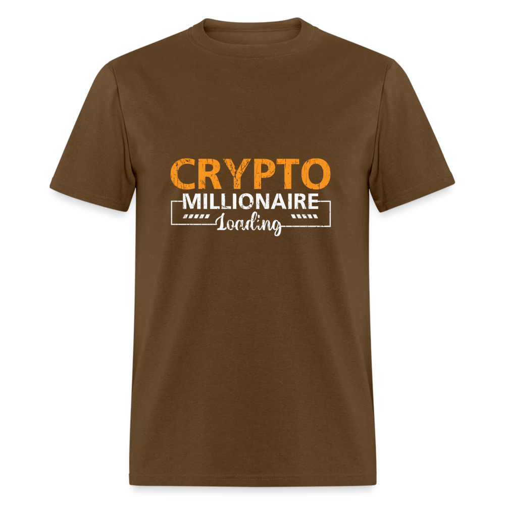 Crypto Millionaire Loading T-Shirt - brown