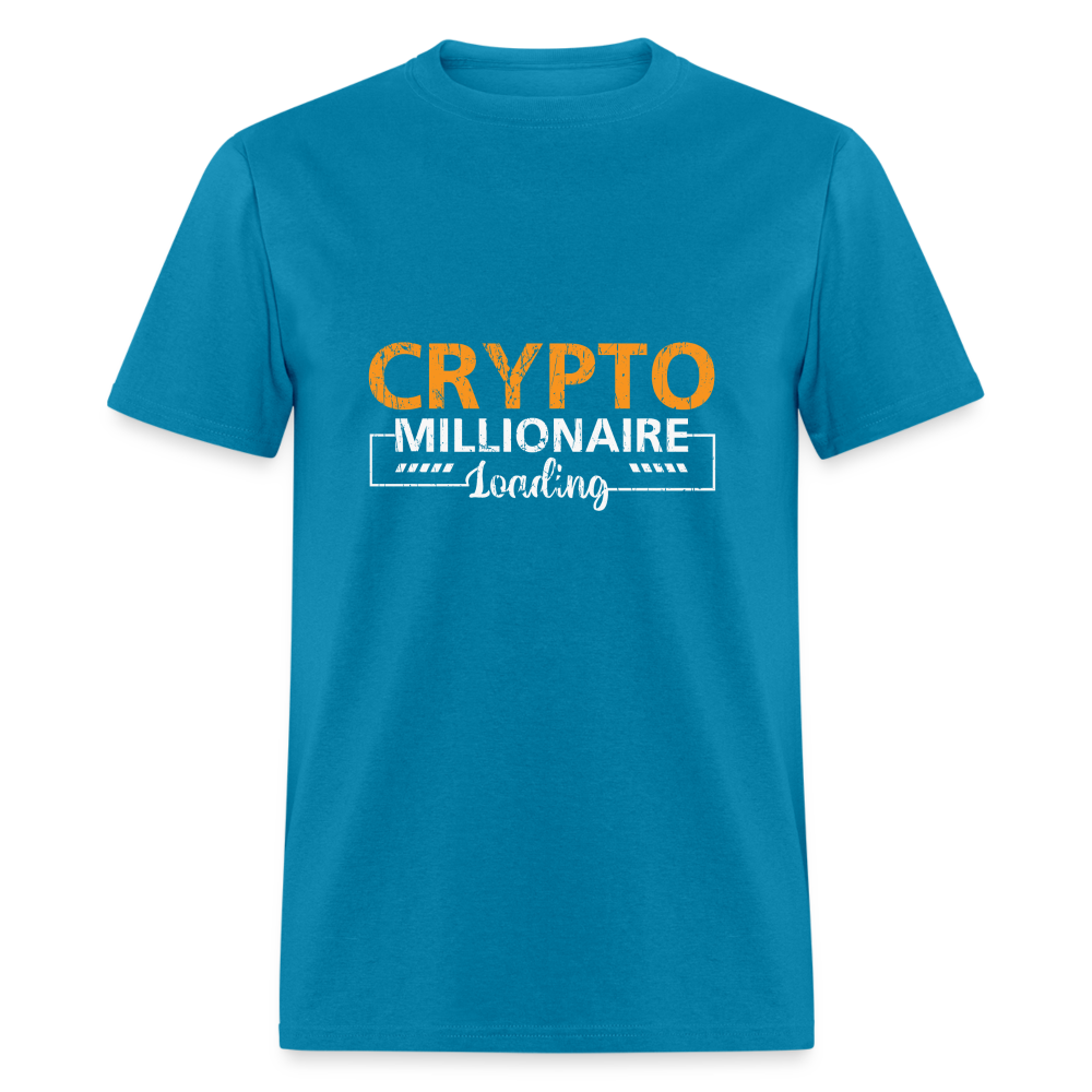 Crypto Millionaire Loading T-Shirt - turquoise