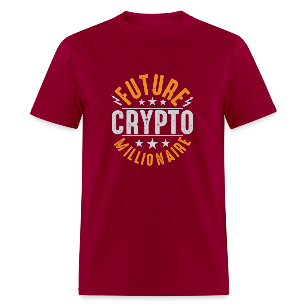 Future Crypto Millionaire T-Shirt - dark red