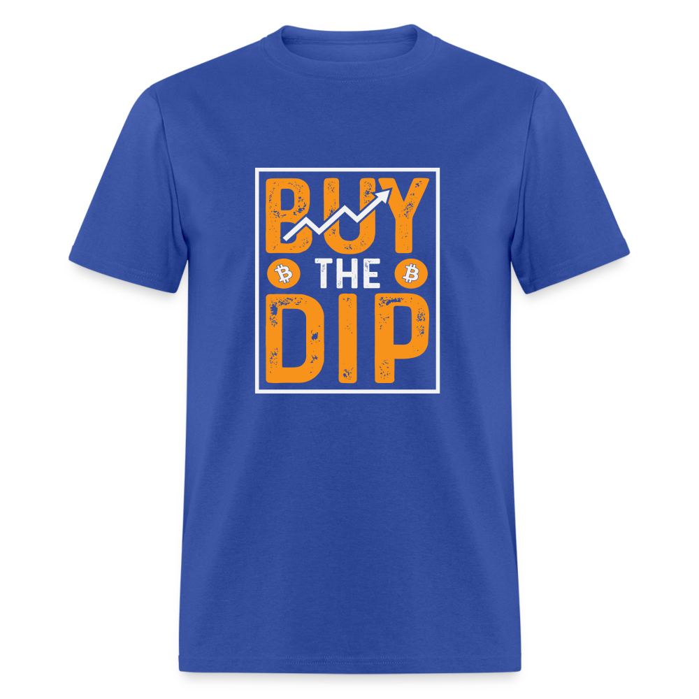 Buy The Dip T-Shirt (Crypto - Bitcoin) - royal blue
