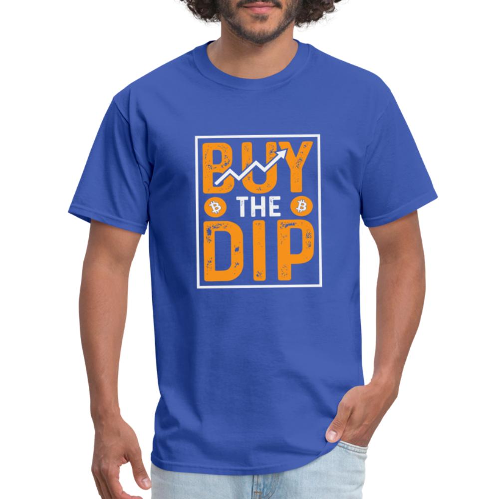 Buy The Dip T-Shirt (Crypto - Bitcoin) - royal blue