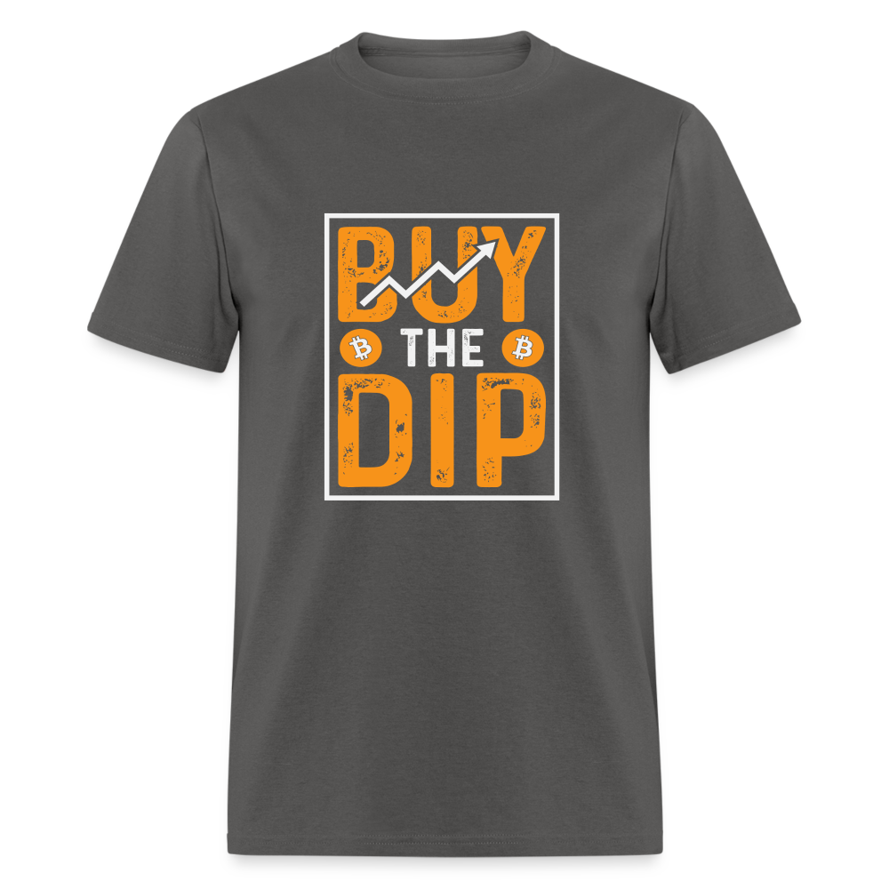 Buy The Dip T-Shirt (Crypto - Bitcoin) - charcoal