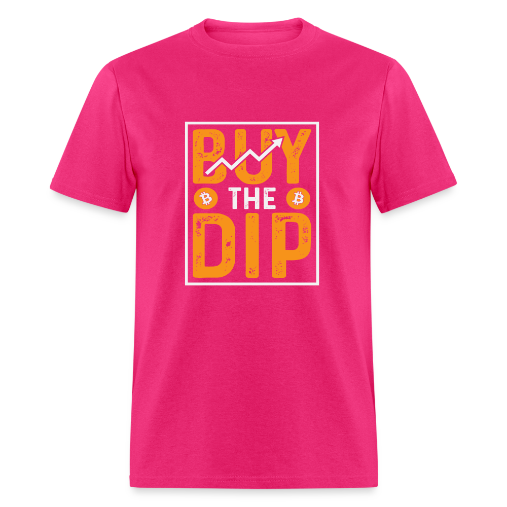 Buy The Dip T-Shirt (Crypto - Bitcoin) - fuchsia