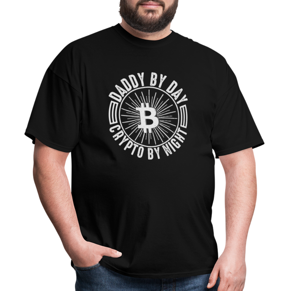 Daddy By Day, Crypto By Night T-Shirt - black