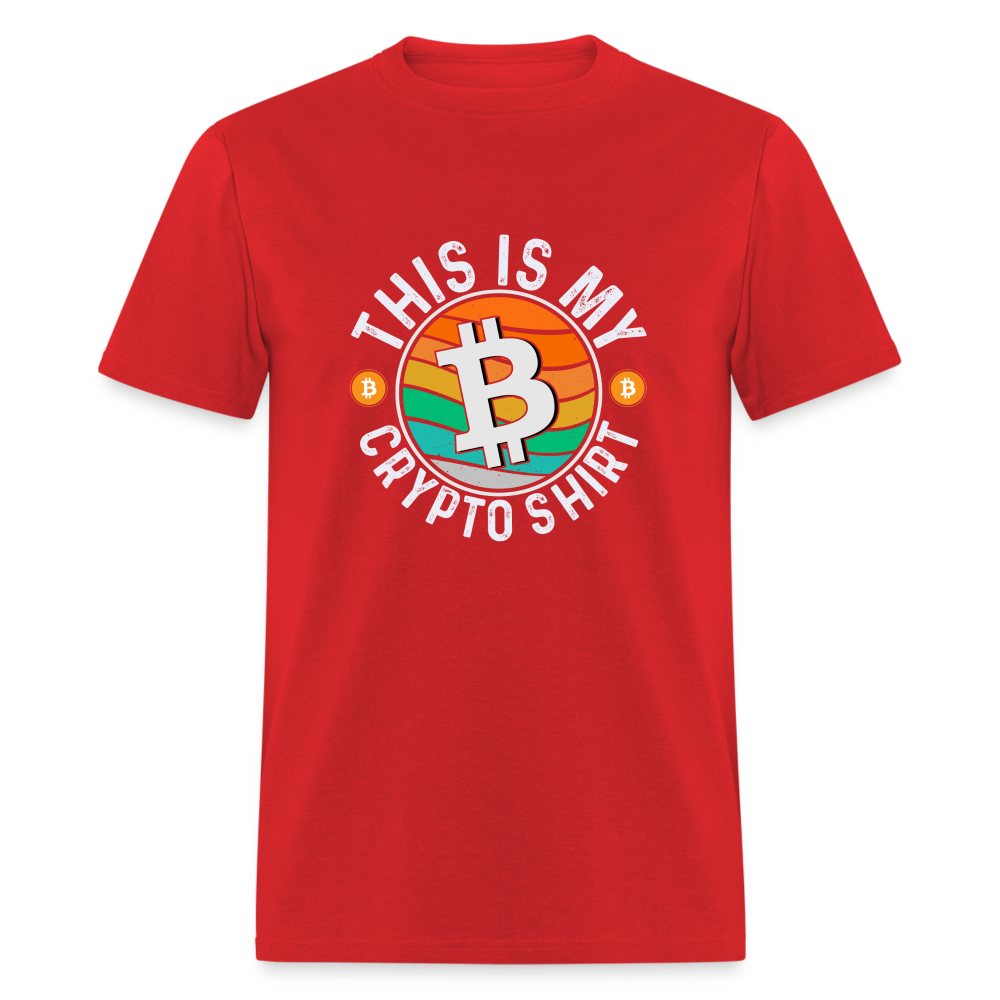 This is My Crypto Shirt T-Shirt - red