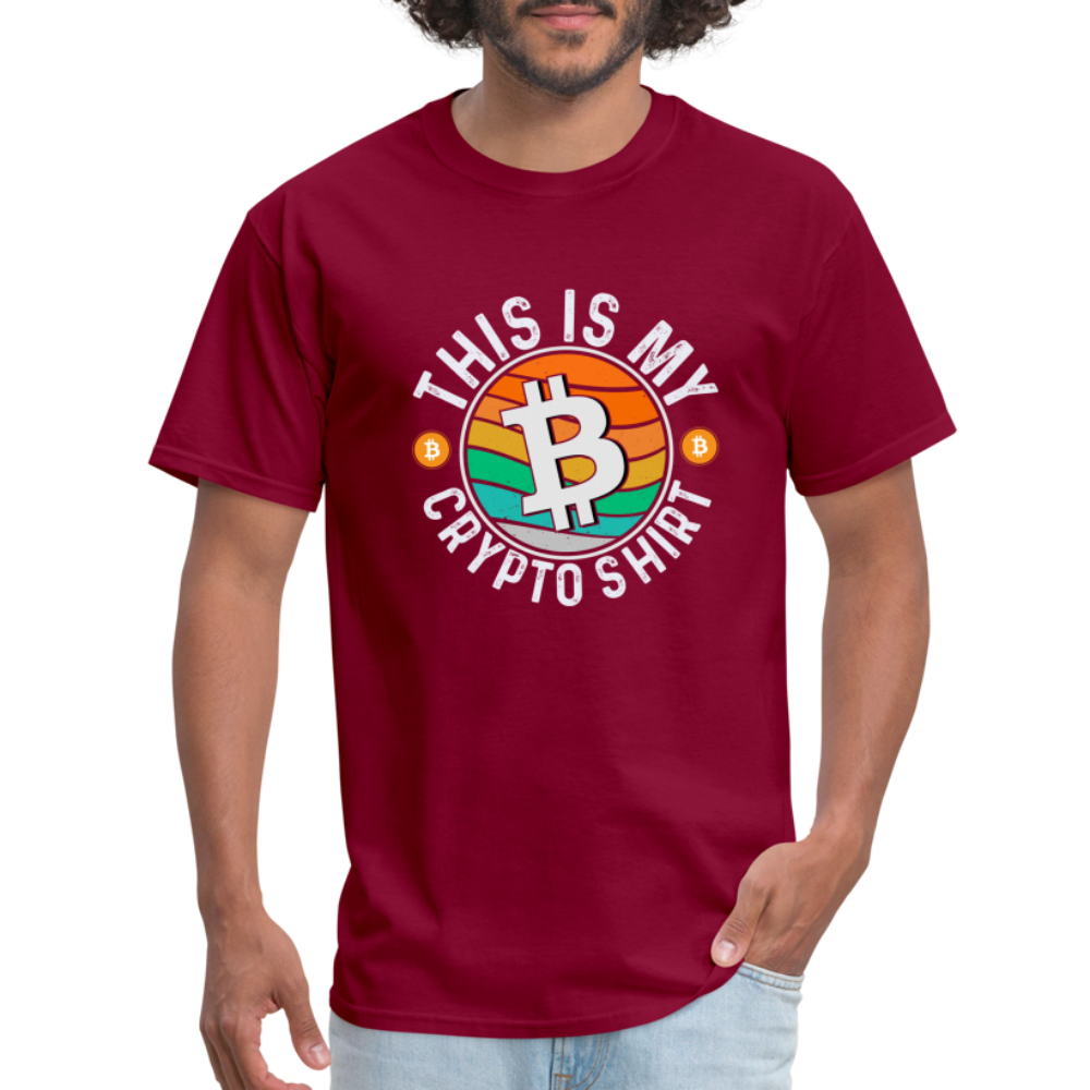 This is My Crypto Shirt T-Shirt - burgundy